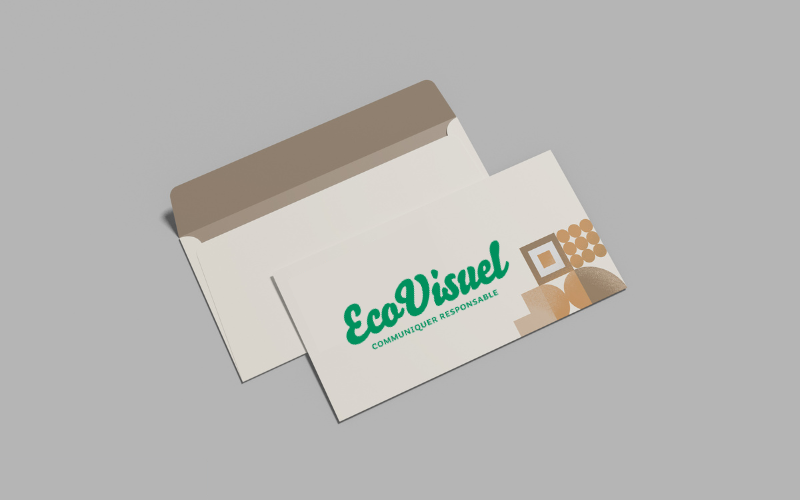 enveloppe personnalisée sur papier recyclé